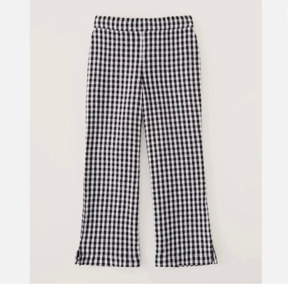 Abercrombie Kids Black and White Checkered Pants